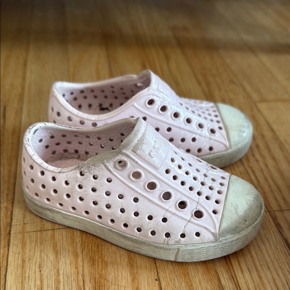 NATIVE YOUTH Pink Water Shoes with Perforated Design